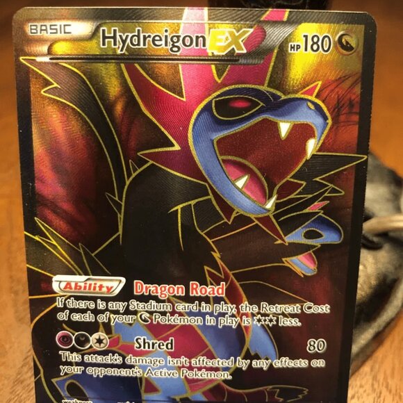 Pokémon Card TCG: Hydreigon-EX Roaring Skies 103/108 Holo Full Art LP - Picture 2 of 5